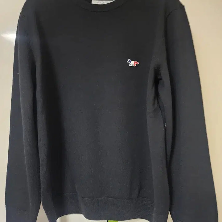 [BUNJANG] Maison Kitsune Tricolor Fox Head Knit / 메종키츠네 트리컬러 폭스헤드 니트 L 100사이즈