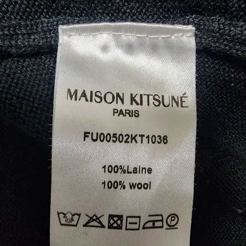 [BUNJANG] Maison Kitsune Tricolor Fox Head Knit / 메종키츠네 트리컬러 폭스헤드 니트 L 100사이즈