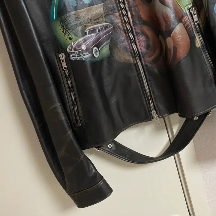 [BUNJANG] Dior Kim Jones Hand-Painted Leather Jacket / [56] 22FW 디올 킴존스 핸드페인팅 레더 자켓 1400만원