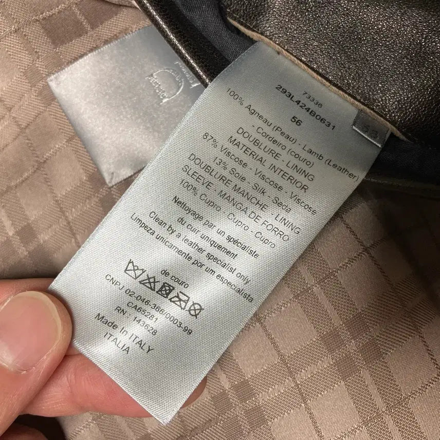 [BUNJANG] Dior Kim Jones Hand-Painted Leather Jacket / [56] 22FW 디올 킴존스 핸드페인팅 레더 자켓 1400만원