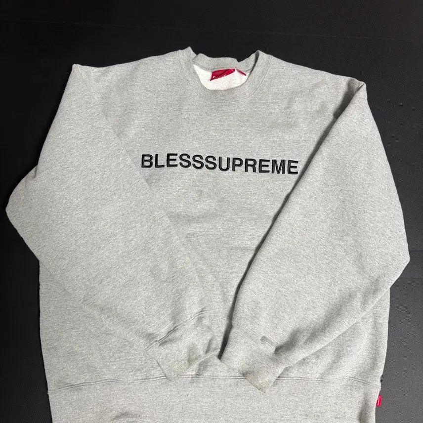 [BUNJANG] Supreme x Bless Crewneck Sweatshirt Heather Gray 23FW / [XL] 슈프림 x 블레스 크루넥 맨투맨 헤더그레이 23FW