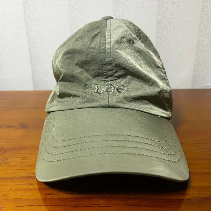[BUNJANG] Lee Khaki Beige Nylon Cap / 리(Lee) 카키베이지 나일론 모자 프리사이즈