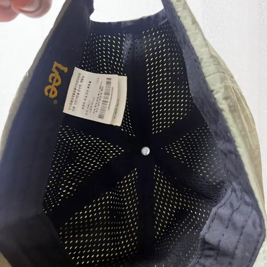 [BUNJANG] Lee Khaki Beige Nylon Cap / 리(Lee) 카키베이지 나일론 모자 프리사이즈