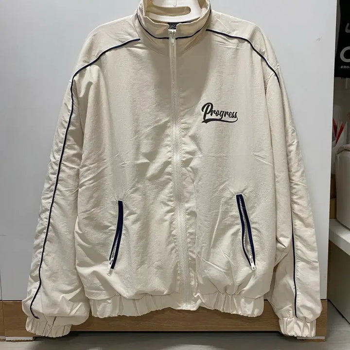 [BUNJANG] Moco Bling Progress Drawstring Windbreaker / 모코블링 삥줄 프로그래스 바람막이 점퍼