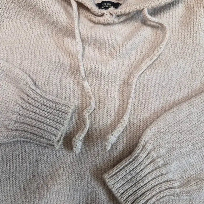 [BUNJANG] RRL 90s Wool Knit Hoodie / RRL 90s 울 니트 후드 (L)