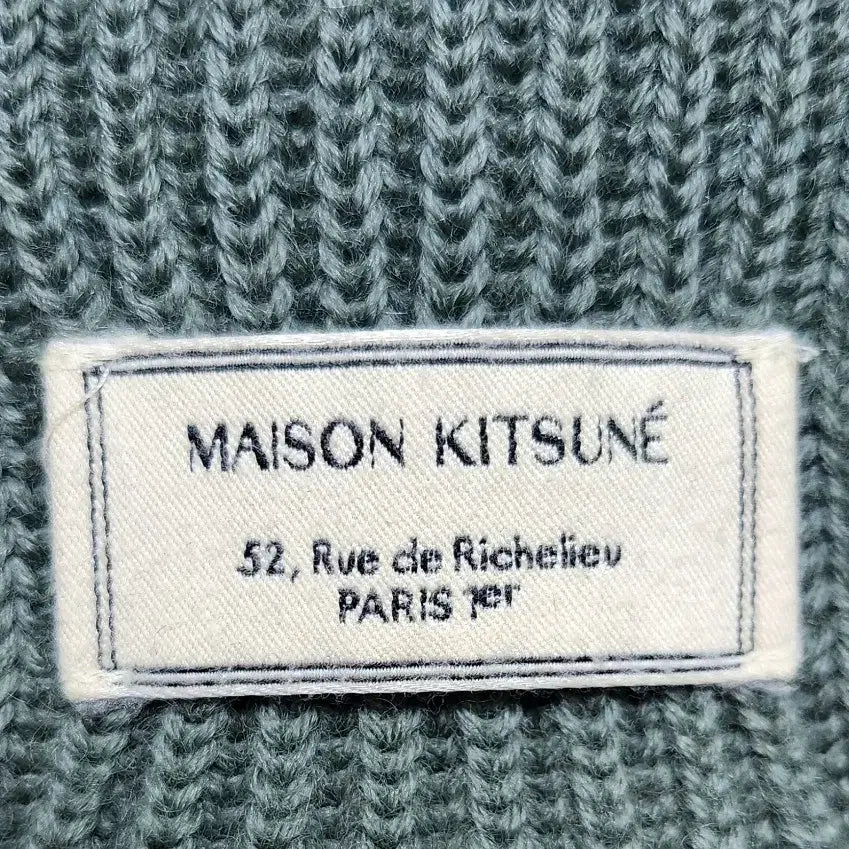 [BUNJANG] Maison Kitsune Fox Head 100% Wool Beanie / 메종키츠네 폭스헤드 울100% 비니