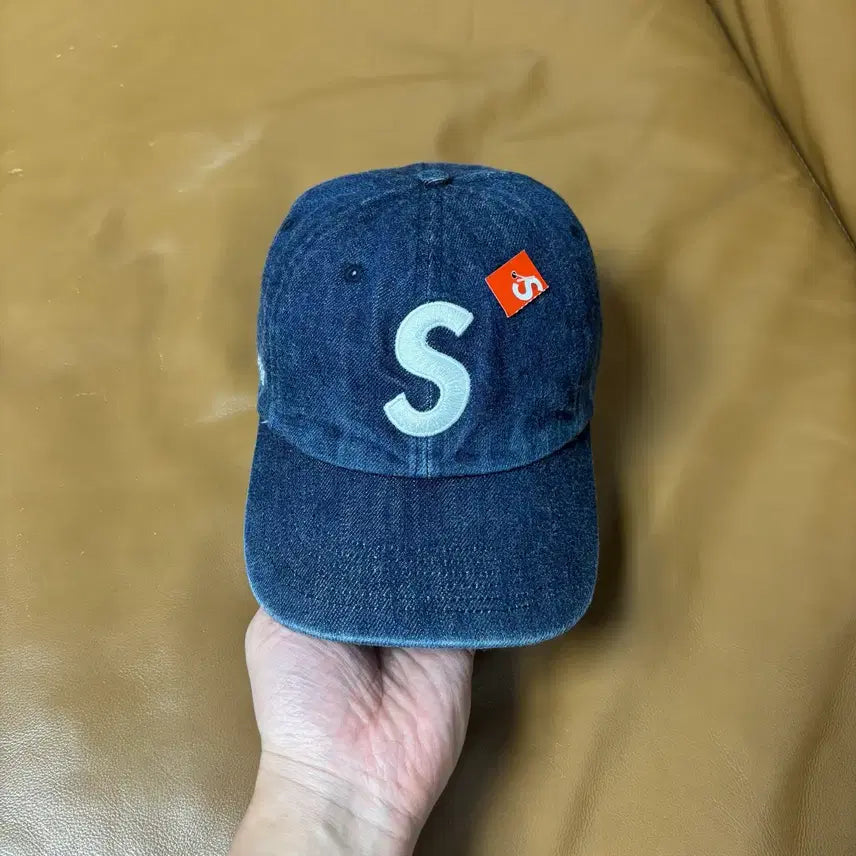 [BUNJANG] Supreme S Logo Kevlar Denim 6-Panel Cap / 슈프림 S로고 6패널 볼캡 모자 22ss 케블라 데님