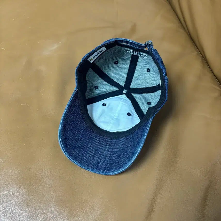 [BUNJANG] Supreme S Logo Kevlar Denim 6-Panel Cap / 슈프림 S로고 6패널 볼캡 모자 22ss 케블라 데님