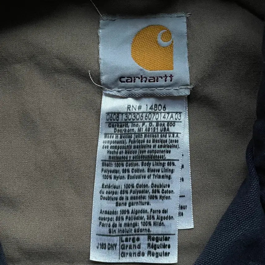 [BUNJANG] Carhartt J163 Wiley Work Jacket DNY / 칼하트 J163 와일리 워크자켓 DNY