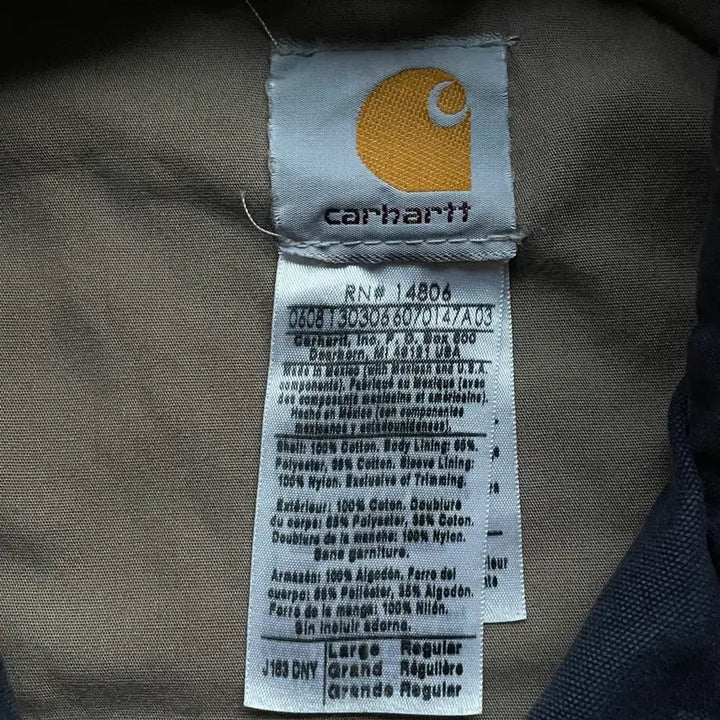 [BUNJANG] Carhartt J163 Wiley Work Jacket DNY / 칼하트 J163 와일리 워크자켓 DNY