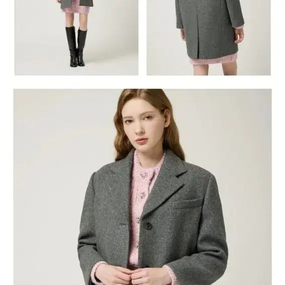 [BUNJANG] Mojo S.phine Wool Tailored Oversized Coat Women / 모조에스핀 모직 테일러드 박시 코트 여성