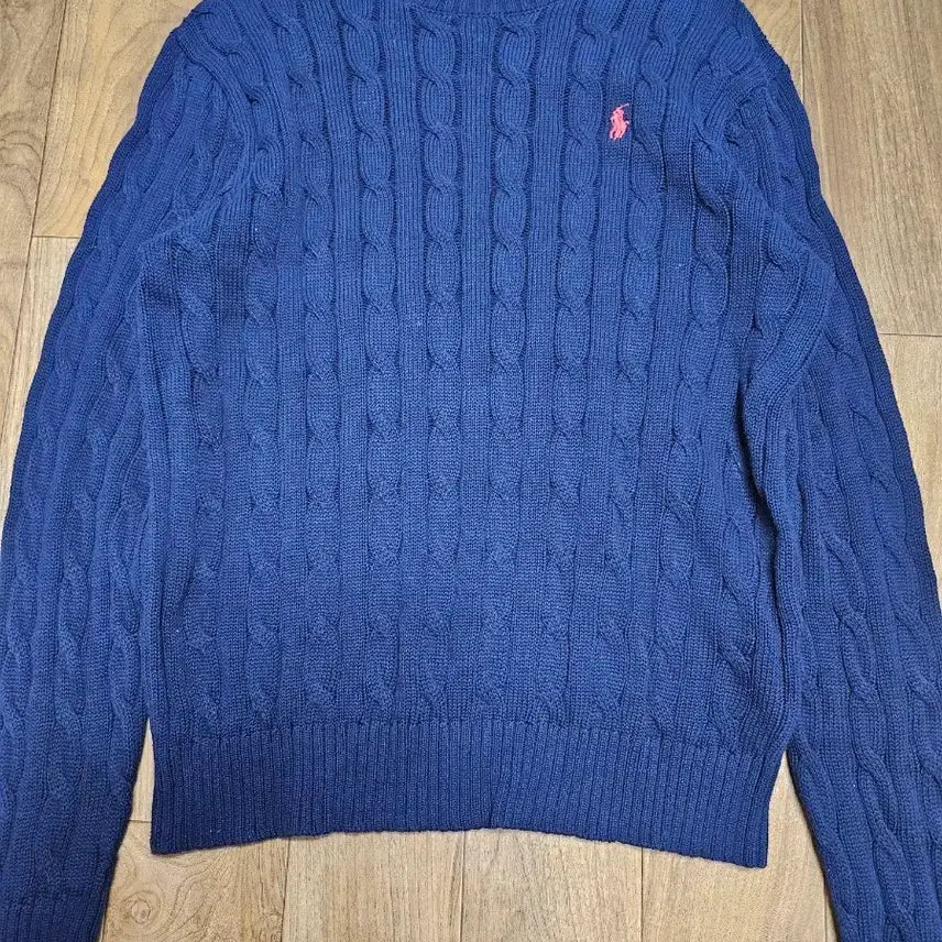 [BUNJANG] Unbranded Cable Knit Sweater / 폴로 케이블 니트