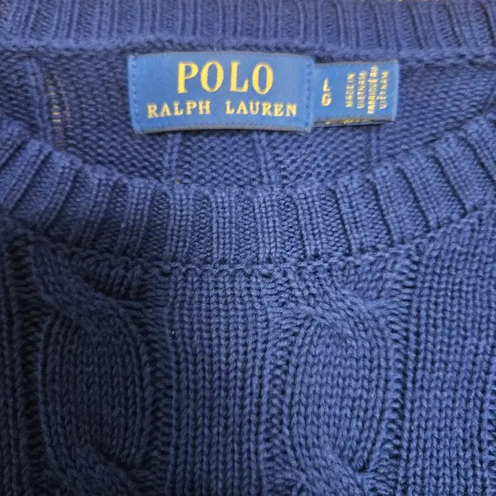 [BUNJANG] Unbranded Cable Knit Sweater / 폴로 케이블 니트