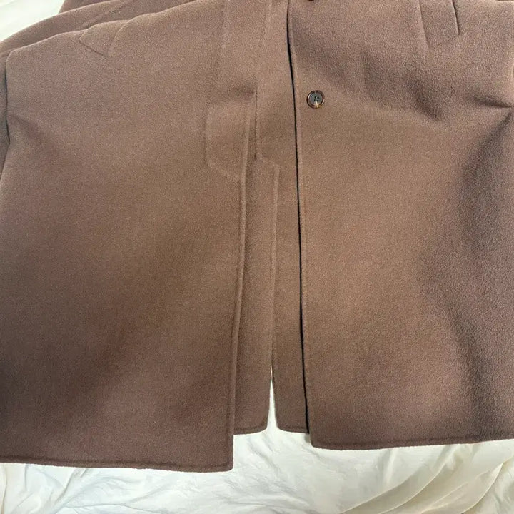 [BUNJANG] Handmade Wool Coat / 히든 버튼 핸드메이드 코트 브라운