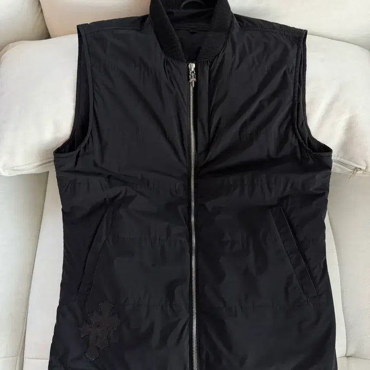 [BUNJANG] Chrome Hearts Leather Patch Vest / 크롬하츠 레더 패치 베스트