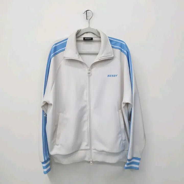 [BUNJANG] Nerdy Track Top Set - Sky Blue - Training Set S / 널디 트랙탑 세트 트레이닝 세트 S