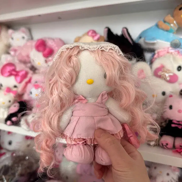 [BUNJANG] Vintage Hello Kitty Dress-up Kitty Doll / 고전키티인형 드레스업키티 수제키티 갸루키티 히메갸루 갸루방꾸