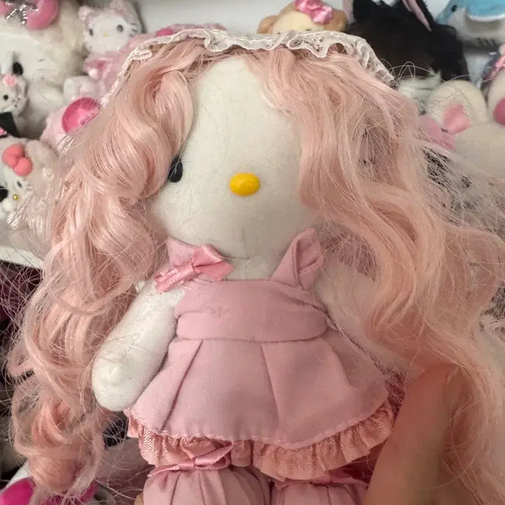 [BUNJANG] Vintage Hello Kitty Dress-up Kitty Doll / 고전키티인형 드레스업키티 수제키티 갸루키티 히메갸루 갸루방꾸