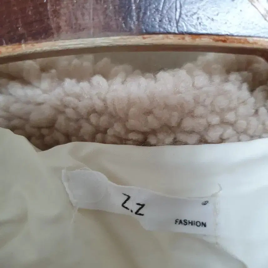 [BUNJANG] ZZ Fashion Ivory Fur Collar Short Padded Jacket / 아이보리 퍼 카라 숏패딩