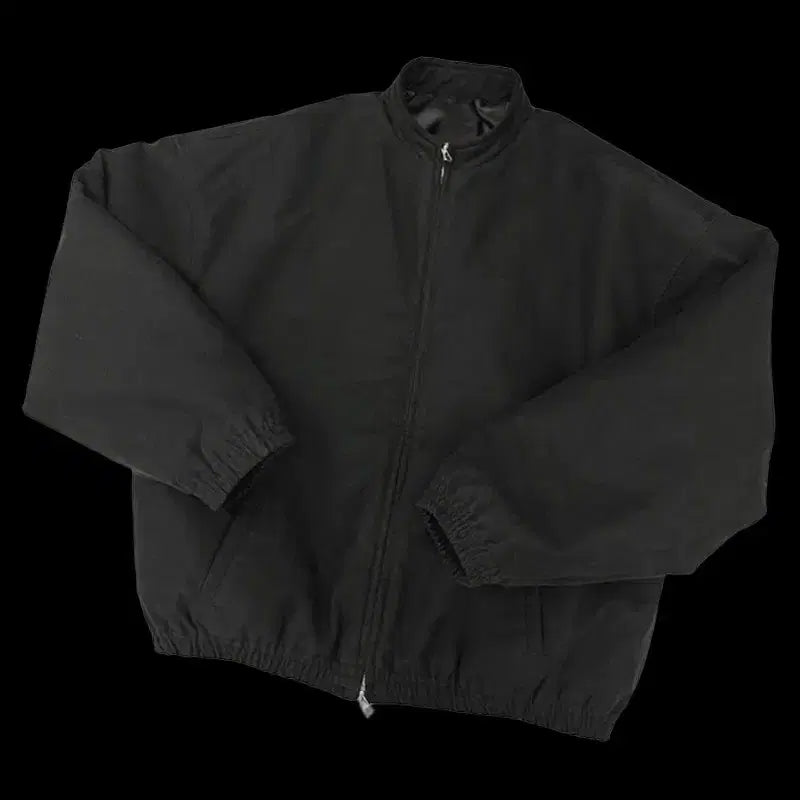 [BUNJANG] Nohnoh Moleskin Bomber Jacket Black / 논노드 몰스킨 봄버 블랙