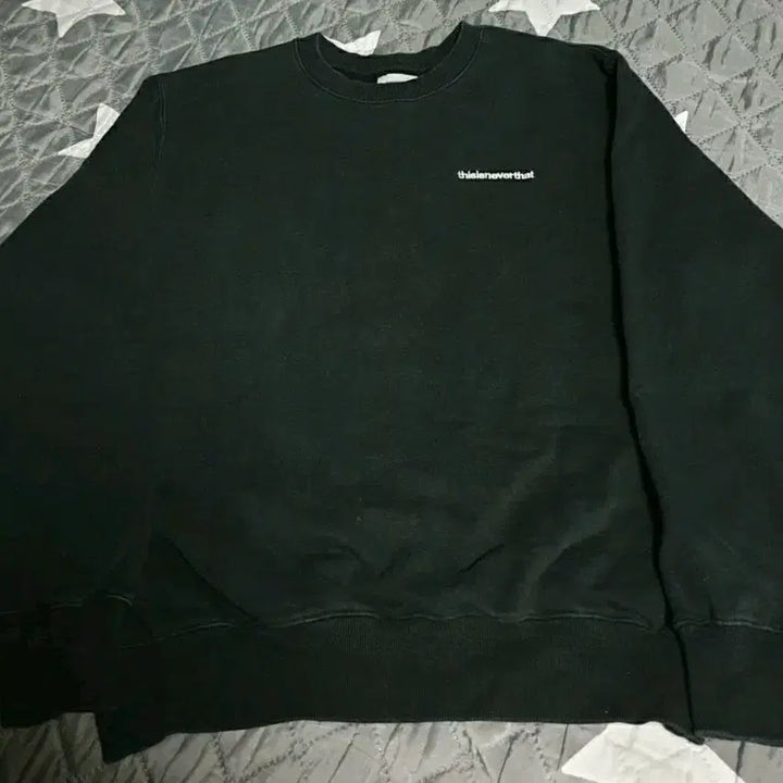 [BUNJANG] thisisneverthat International Embroidered Lettering Fleece Sweatshirt (M) / 디스이즈네버댓 인터네셔널 자수 레터링 기모 맨투맨 (M)