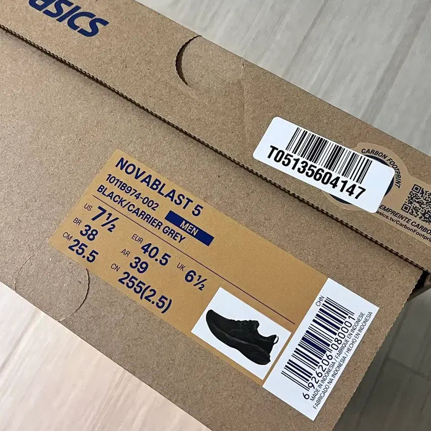 [BUNJANG] Asics Nova Blast 5 Black Running Shoes / 아식스 노바블라스트5 블랙 260