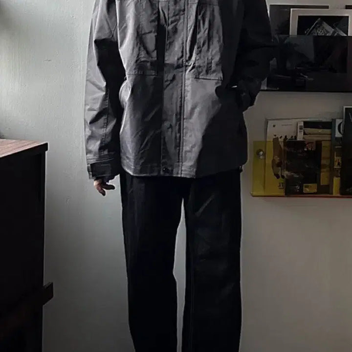[BUNJANG] North Style Gorecore Hooded Windbreaker Charcoal XL Jacket / 노스st 고프코어 후드 바람막이 점퍼 차콜 XL(105) 판매합니다.