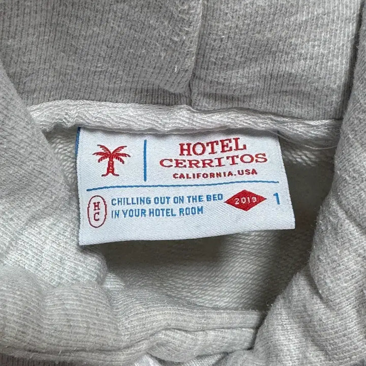 [BUNJANG] Hotel Cerritos Honolulu Hoodie - Grey - Size M / [M] 호텔세리토스 호놀룰루 후드티