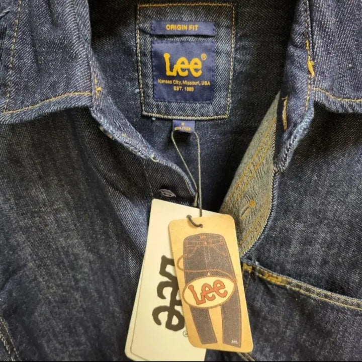 [BUNJANG] Lee Denim Origin Fit Indigo Dark Shirt / lee 데님 오리진핏 인디고 다크셔츠