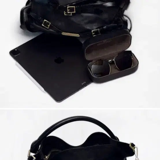 [SOLD OUT] 버버리 고스포드 블랙 나파레더 벨티드 2웨이 호보백