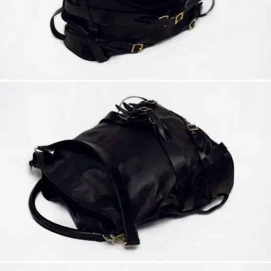 [SOLD OUT] 버버리 고스포드 블랙 나파레더 벨티드 2웨이 호보백