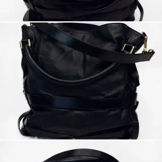 [SOLD OUT] 버버리 고스포드 블랙 나파레더 벨티드 2웨이 호보백