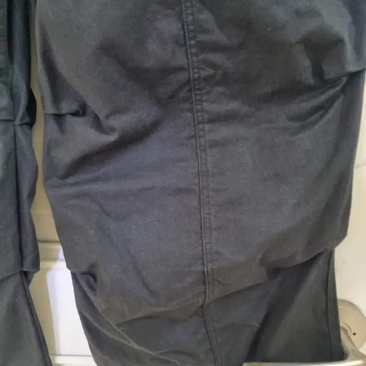 [BUNJANG] Wide Banded Cotton Pants / 요즘유행하는  봄검정. 와이드. 밴딩. 면. 통바지 깨끗해요