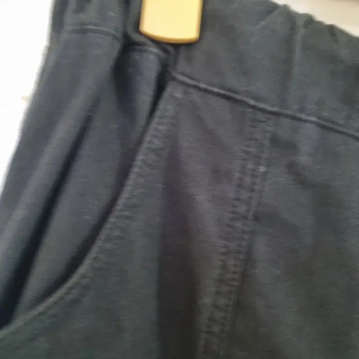 [BUNJANG] Wide Banded Cotton Pants / 요즘유행하는  봄검정. 와이드. 밴딩. 면. 통바지 깨끗해요