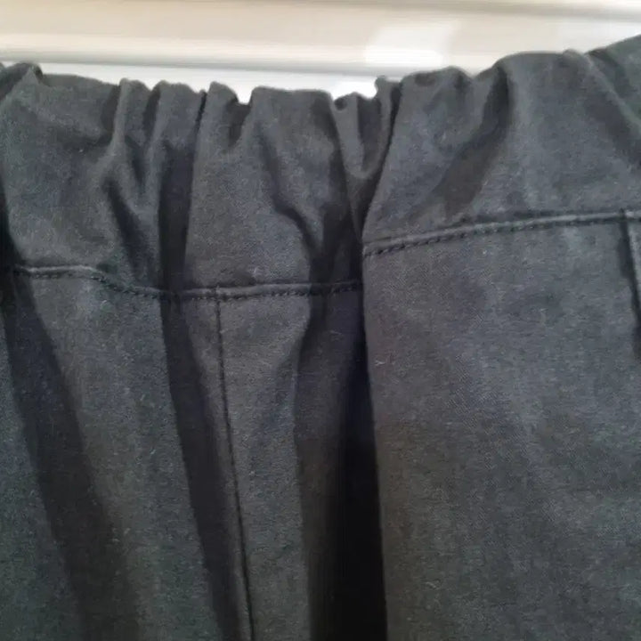 [BUNJANG] Wide Banded Cotton Pants / 요즘유행하는  봄검정. 와이드. 밴딩. 면. 통바지 깨끗해요