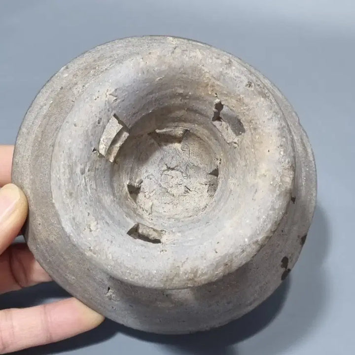 [BUNJANG] Gaya Pottery Unique Wrinkled Genuine Footed Plate / 가야토기 개성만점 쭈글이 진품 굽다리접시. 지름13 고12