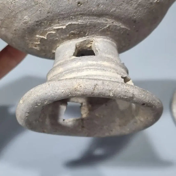 [BUNJANG] Gaya Pottery Unique Wrinkled Genuine Footed Plate / 가야토기 개성만점 쭈글이 진품 굽다리접시. 지름13 고12