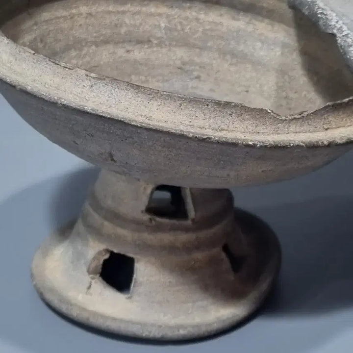 [BUNJANG] Gaya Pottery Unique Wrinkled Genuine Footed Plate / 가야토기 개성만점 쭈글이 진품 굽다리접시. 지름13 고12