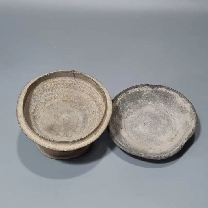 [BUNJANG] Gaya Pottery Unique Wrinkled Genuine Footed Plate / 가야토기 개성만점 쭈글이 진품 굽다리접시. 지름13 고12
