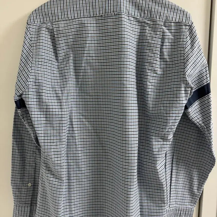 [BUNJANG] Thom Browne Check Shirt / 톰브라운 체크 셔츠 완장 디테일 셔츠 , 백화점상품