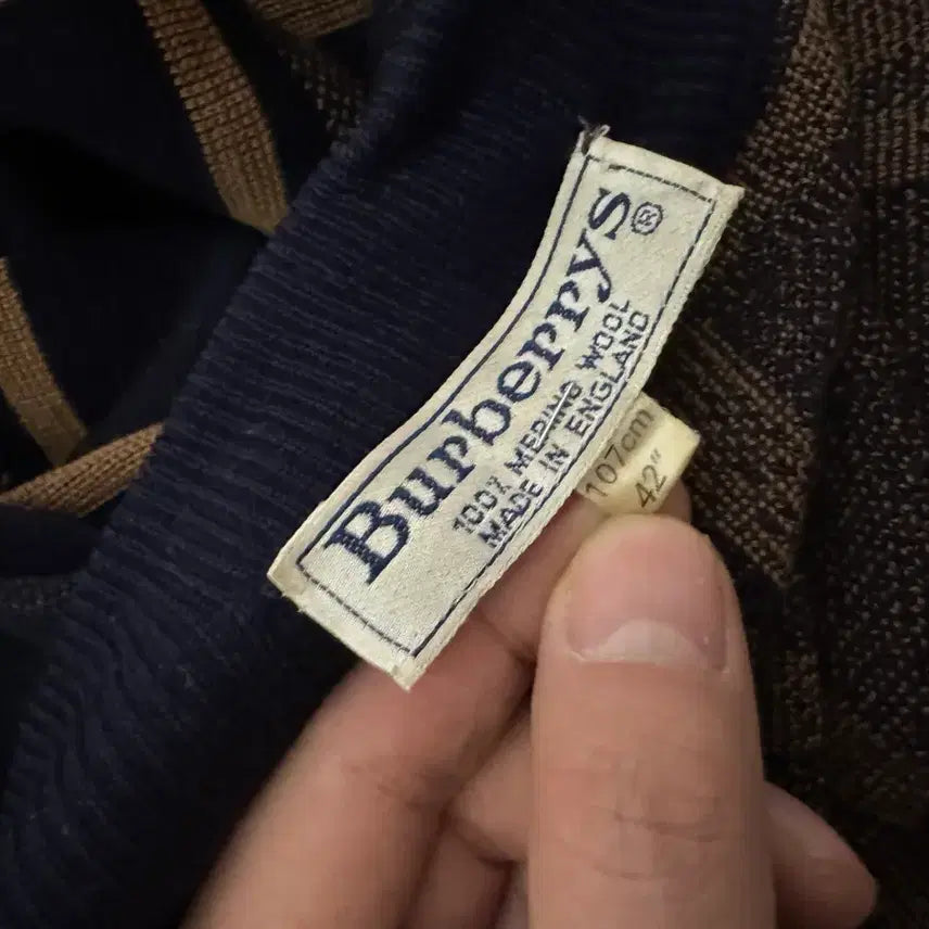 [BUNJANG] Burberry Check Knit Cardigan / 버버리 체크 니트 가디건 / 여성 42사이즈 (정품)