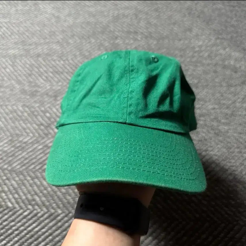 [BUNJANG] Champion Green Ball Cap / 챔피온 무지 그린 볼캡 os