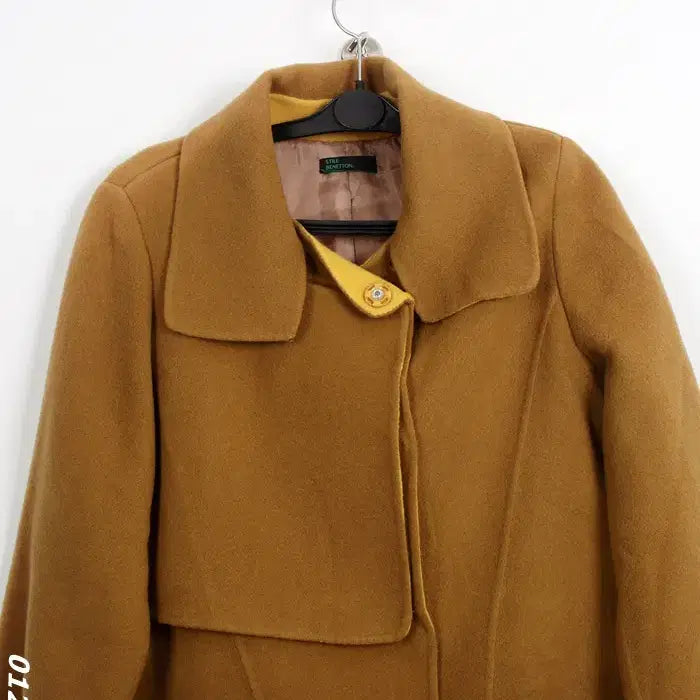 [BUNJANG] Benetton Cashmere Coat / 여성44사/ 스틸 베네통 캐시미어 코트