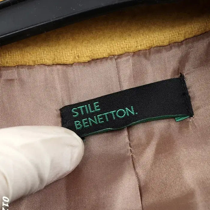 [BUNJANG] Benetton Cashmere Coat / 여성44사/ 스틸 베네통 캐시미어 코트