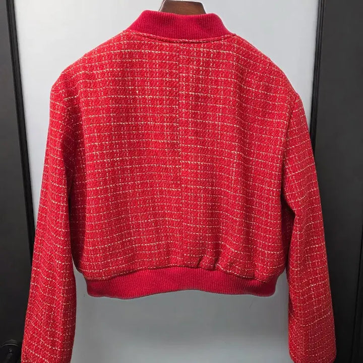 [BUNJANG] Likebam Tweed Short Blouson / 라이크뱀 트위드 숏 블루종