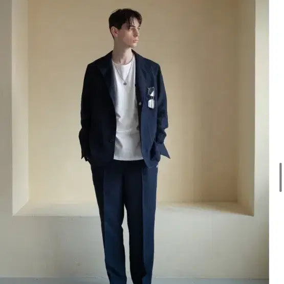 [BUNJANG] Pinomare Linen Tebah Jacket M / 피노마레 린넨 테바 자켓 M