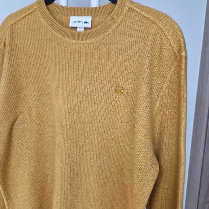 [BUNJANG] Lacoste Cashmere Blend Knit (Mustard) / 라코스테(남성105)캐시미어혼용  니트  머스타드