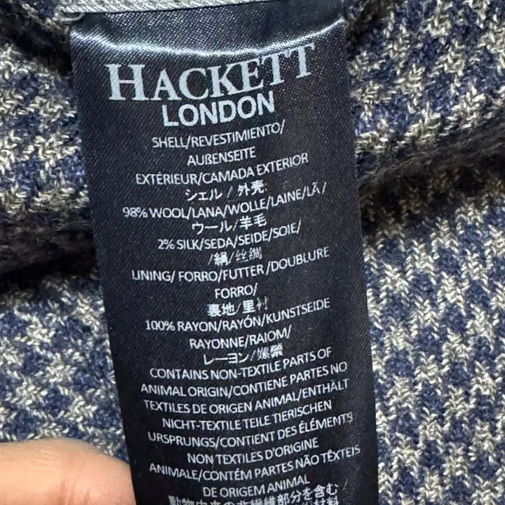 [BUNJANG] Hackett Houndstooth Tweed Blazer Jacket / Hackett 해켓 하운드투스 트위드 자켓 블레이저 46사이즈