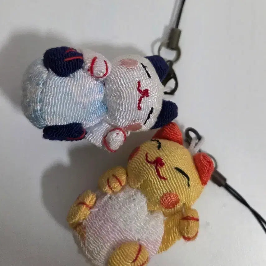 [BUNJANG] Vintage Maneki Neko Cat Keyring Bundle Set / 일괄 고전 완구 수집 고양이 마네키네코 키링