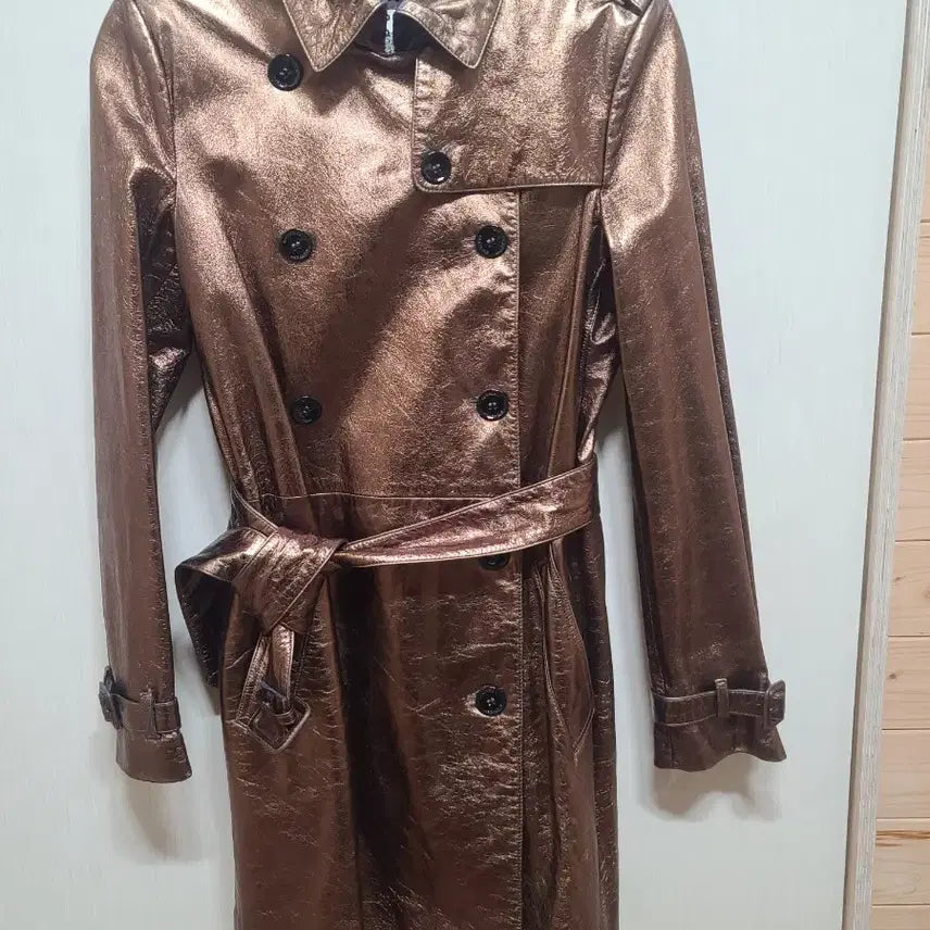 [BUNJANG] Burberry Leather Trench Coat / 정품:버버리양가죽트렌치코트기본스타일  인기제품디자인